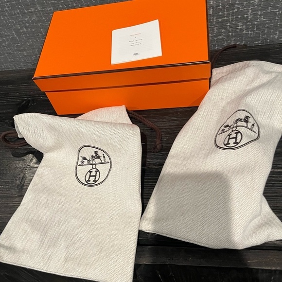 NIB Hermes Oasis Sandals Heels Leopard Print Pony Hair 38 - Picture 15 of 15